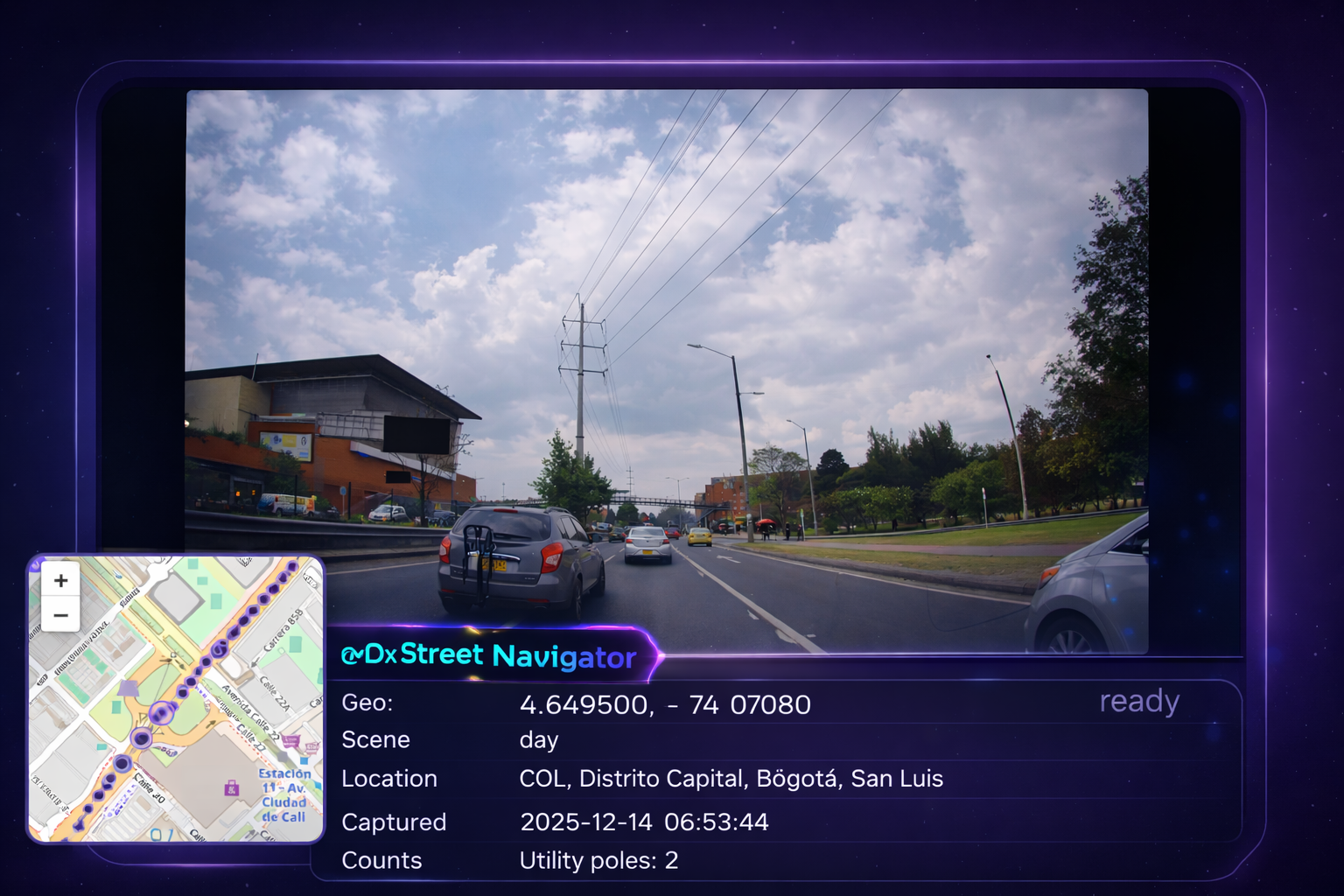 Street-level navigator for urban infrastructure